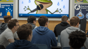 students learning through animation