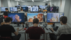 animators working on animation