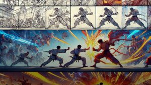 Collage-of-fighting-game-animations
