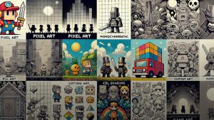 showing-different-types-of-2D-game-art-styles
