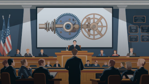 an image demonstrating mechanical diagram animation through legal animation