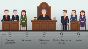 an image demonstrating timeline animations through legal animation services