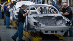 working working on automotive parts