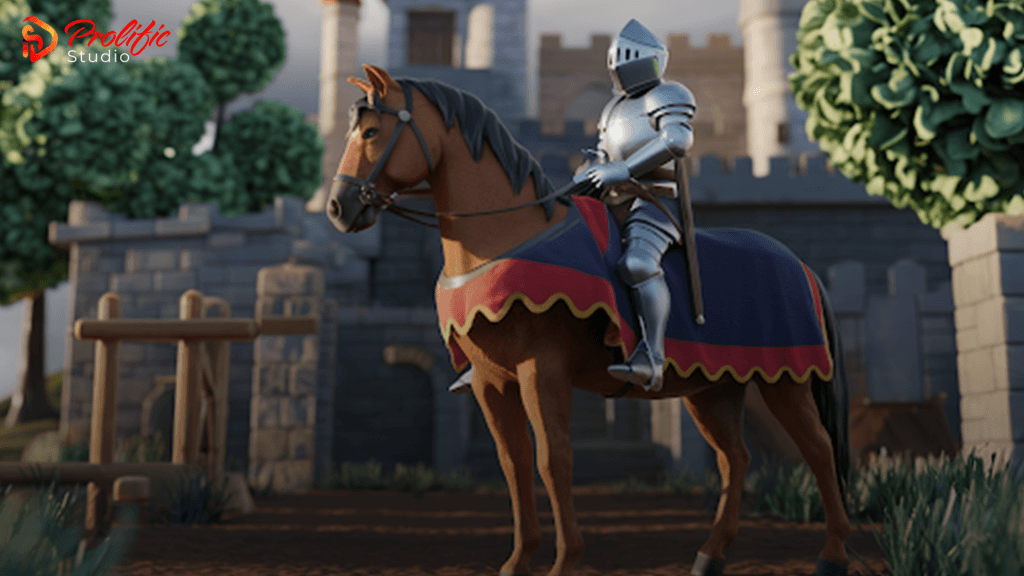 a VR character in the direction of the player