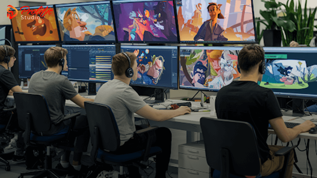 animators working together