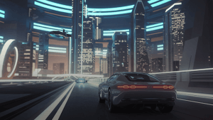 3D animation for futuristic ad video