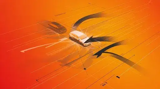 A visual representation of accident recreation graphics