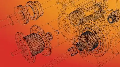 A visual representation of mechanical diagram graphics