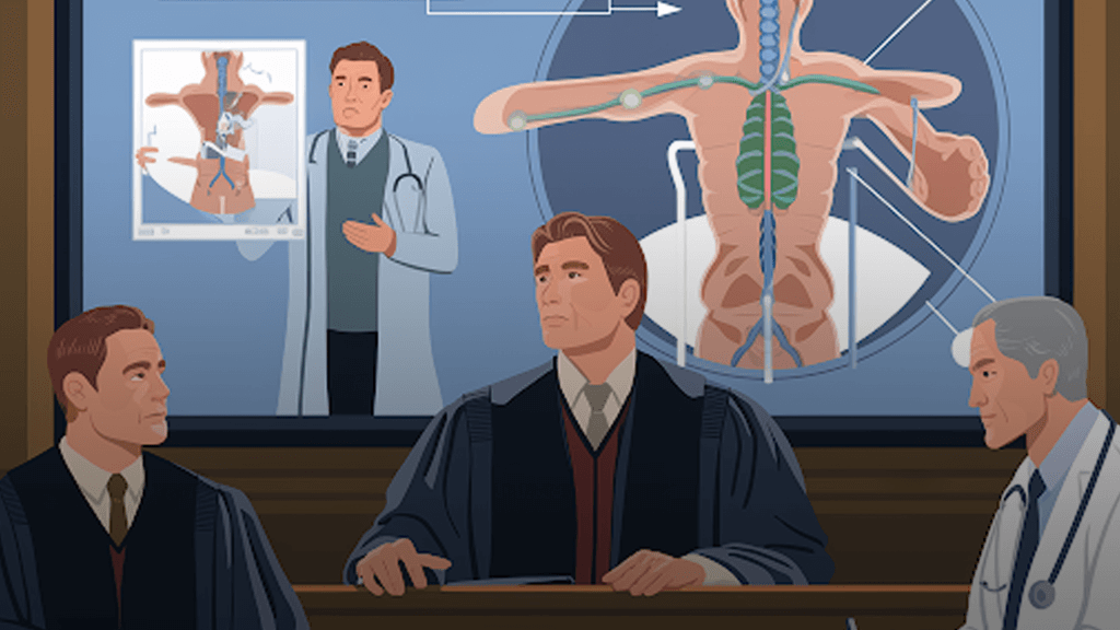 animated version of a courtroom