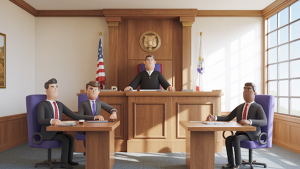 courtroom animation
