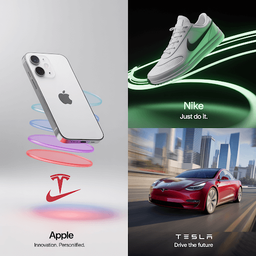 Different brands using 3D animation for their products