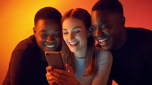 People watching a reel on Facebook