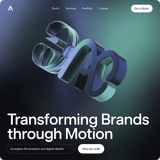 an example of 3D animation in digital branding