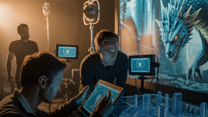 engineers working with different tools