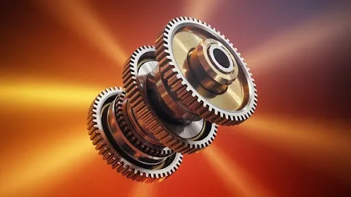 A sequence of mechanical animation video