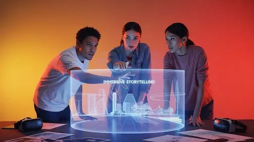 Animators planning animation projects