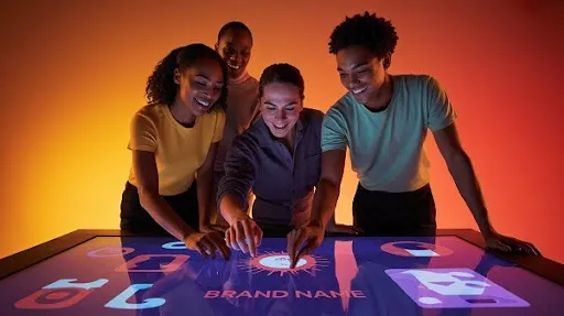 Animators working on interactive animation