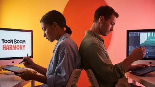 Animators working with different animation tools