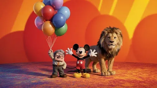 Cartoon characters from famous movies Cartoon characters from famous movies