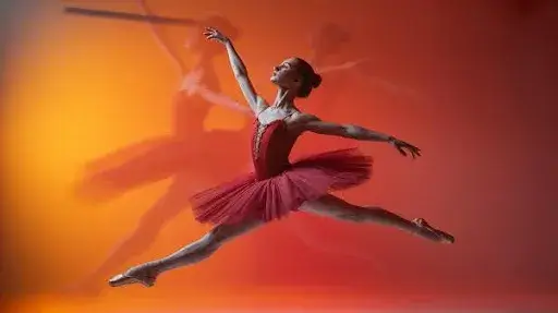 Different arc movements in an animated ballerina dance move
