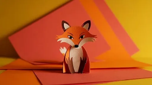 Paper puppet stop motion example