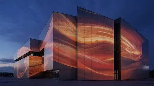 An example of 3D projection mapping