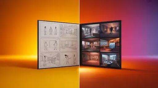 Difference between 2D and 3D storyboards