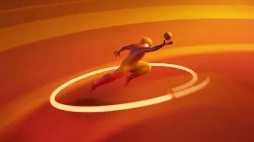 Movement of arms as an example of secondary motion in animation