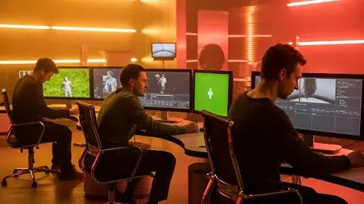 VFX professionals working on keying and integration in VFX