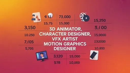 A visual representation of animation jobs and salary