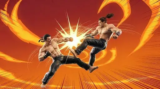 An example of animation exaggeration in fighting games