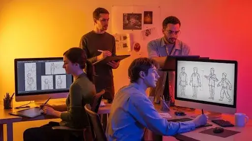 The concept art development phase