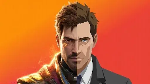 The difference between promotional art and in game art