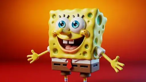 3D animated version of SpongeBob SquarePants