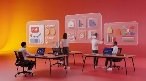 A visual representation of 3D animation in SaaS and tech startups