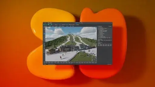 An example of resort game animation created through Blender
