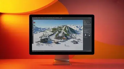 An example of sports resort animation