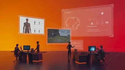 An example of usage of AI in video games