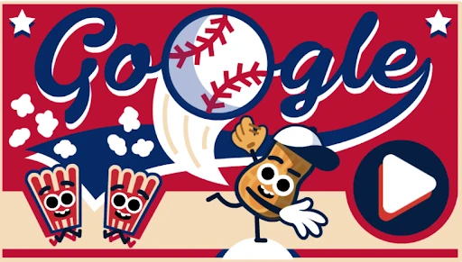 Google’s Doodle Baseball main screen display