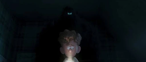 The character ‘Dark’ behind the character ‘Orion’