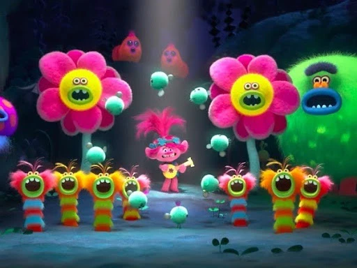 Poppy performance scene in Trolls World Tour
