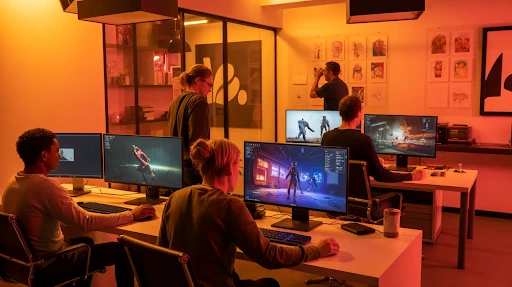 the production stage of game trailer animation