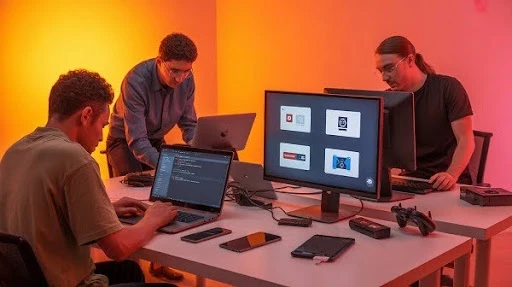 Experts working on performance optimization for cross-platform game development