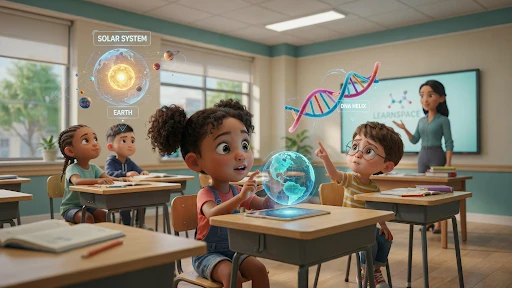 3D animation used for teaching hard concepts to kids