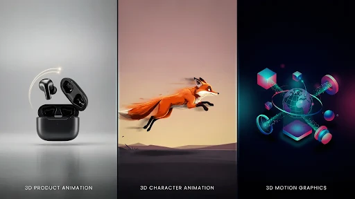 Different types of 3D animation