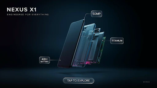Interactive animation for technical products