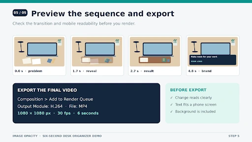 Preview and Export the Finished Ad