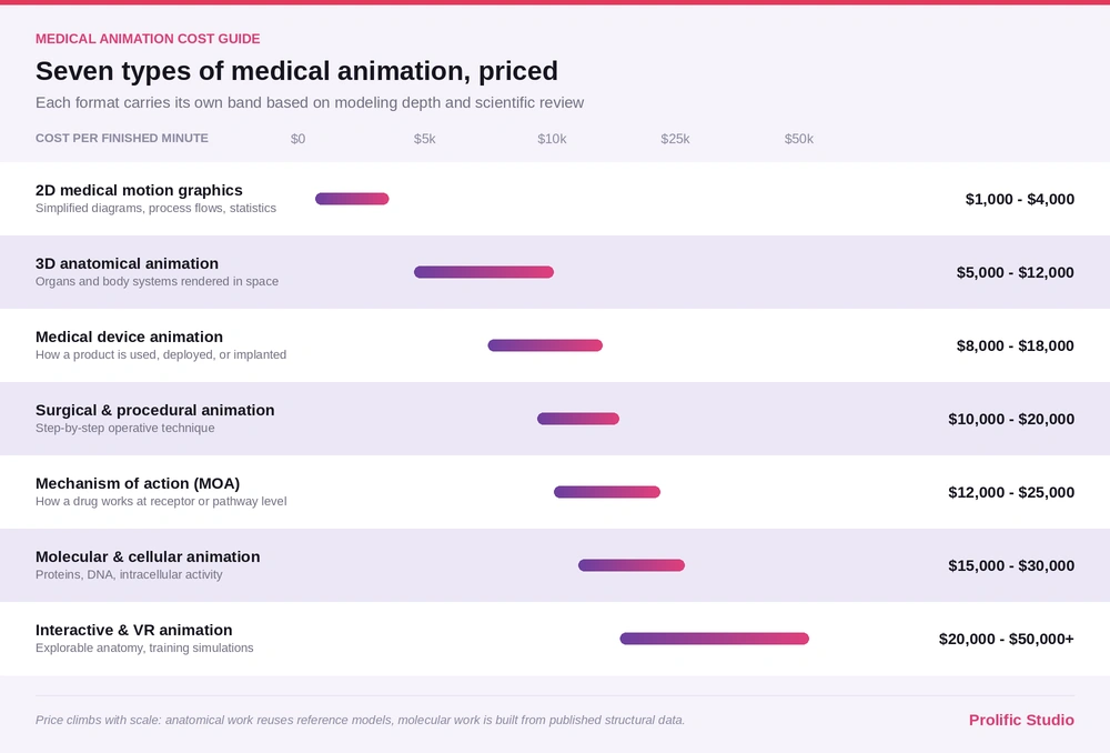 seven types of medical animation